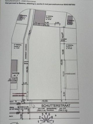 Maatplan Schuttersstraat 9