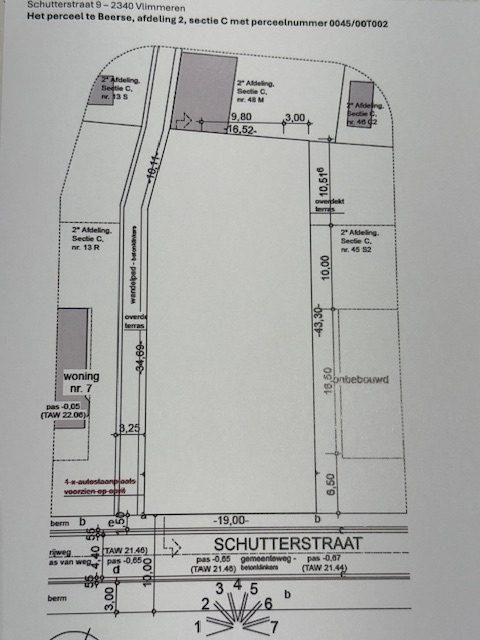 Maatplan Schuttersstraat 9